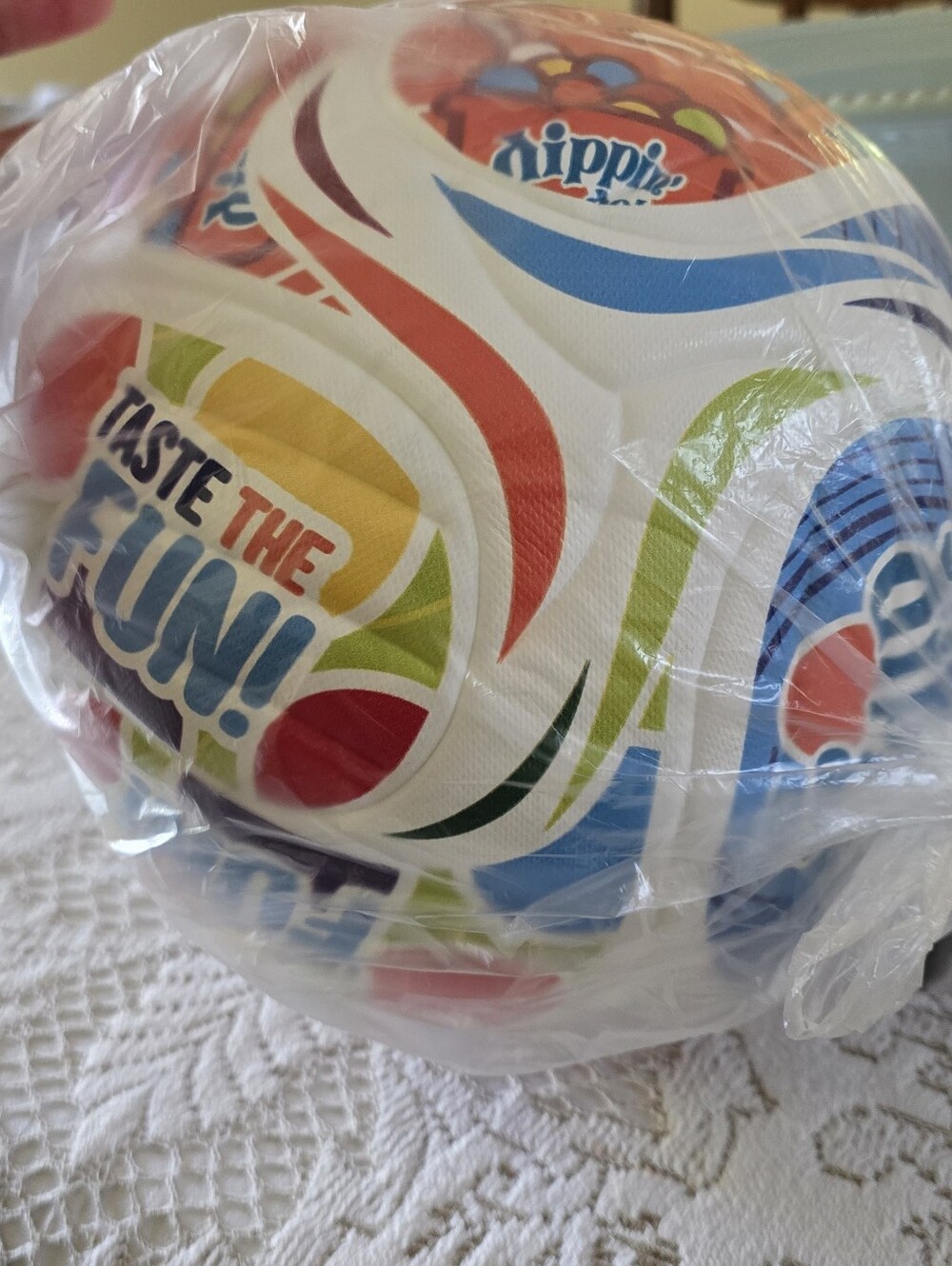 Dippin' Dots Soccer Ball With Pump Size 5 New 27"